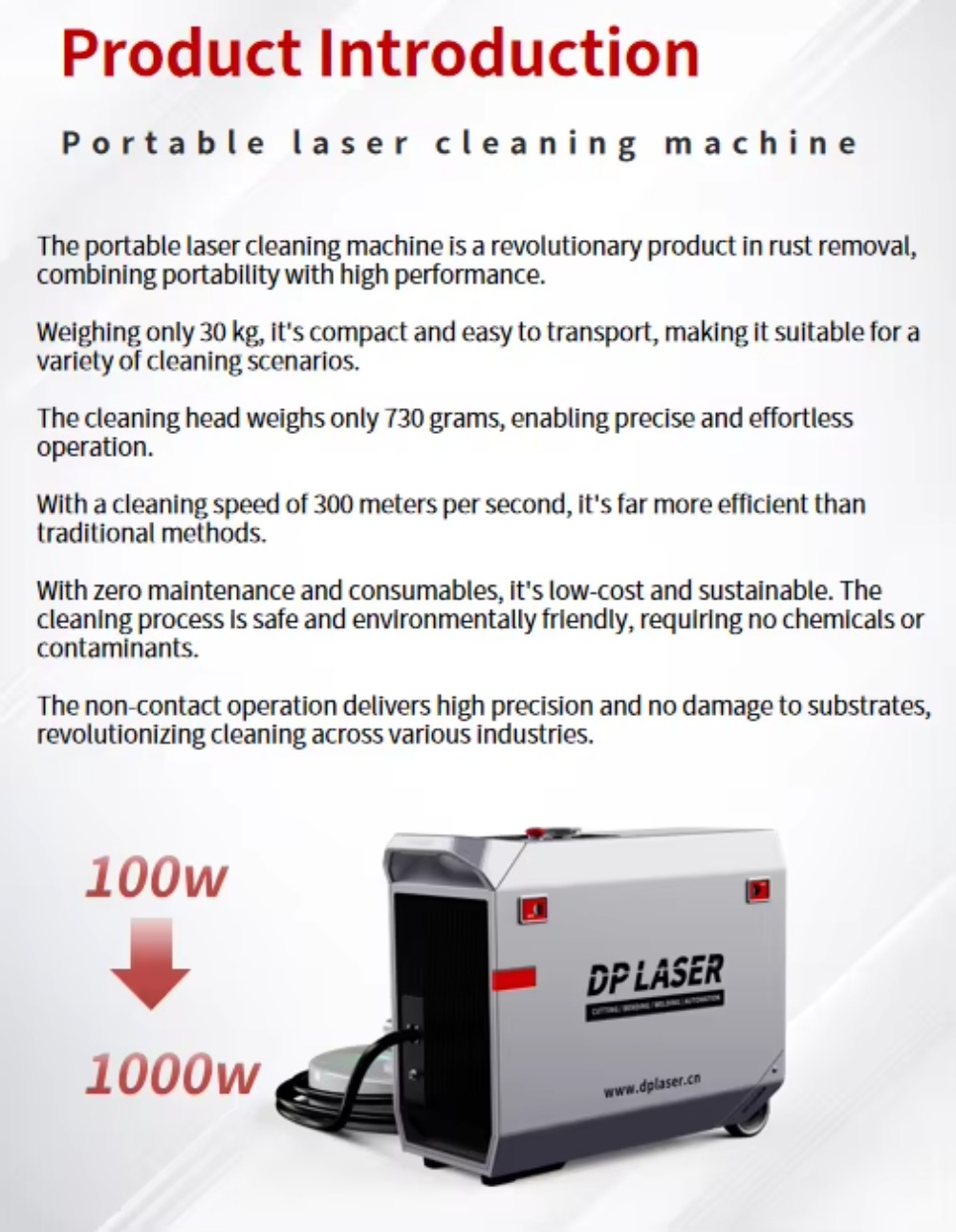 Industrial Laser Paint Removal - Mesin Pembersih Laser Portabel Industri Genggam