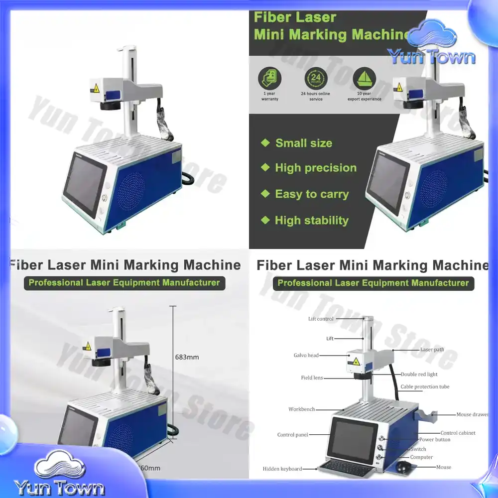 Industrial Laser Marking Machine - Mesin Penanda Laser Serat 100W untuk