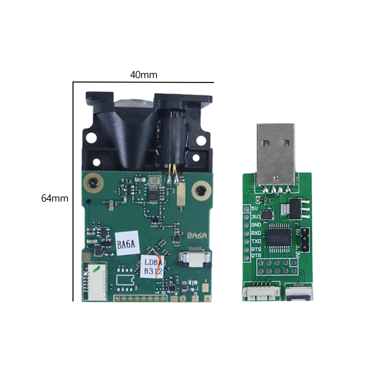 Industrial Laser Distance Measuring Device - Chip Sensor Optik 20HZ Pengukur Jarak
