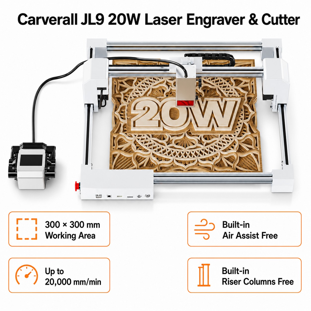 Industrial Laser Blasting - Carverall JL9 20W Mesin Pengukir dan
