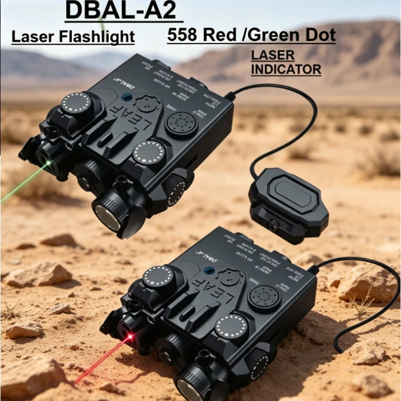 Industrial Green Laser - Indikator Bidik DBAL-A2 Portabel, Laser Merah