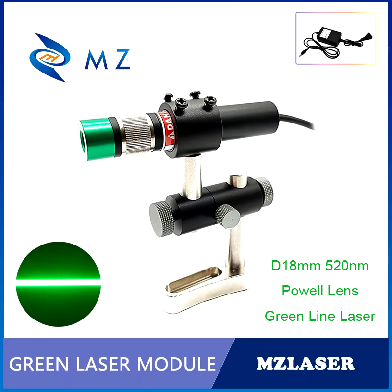 Industrial Laser Diode - Modul Dioda Laser Garis Hijau Lensa