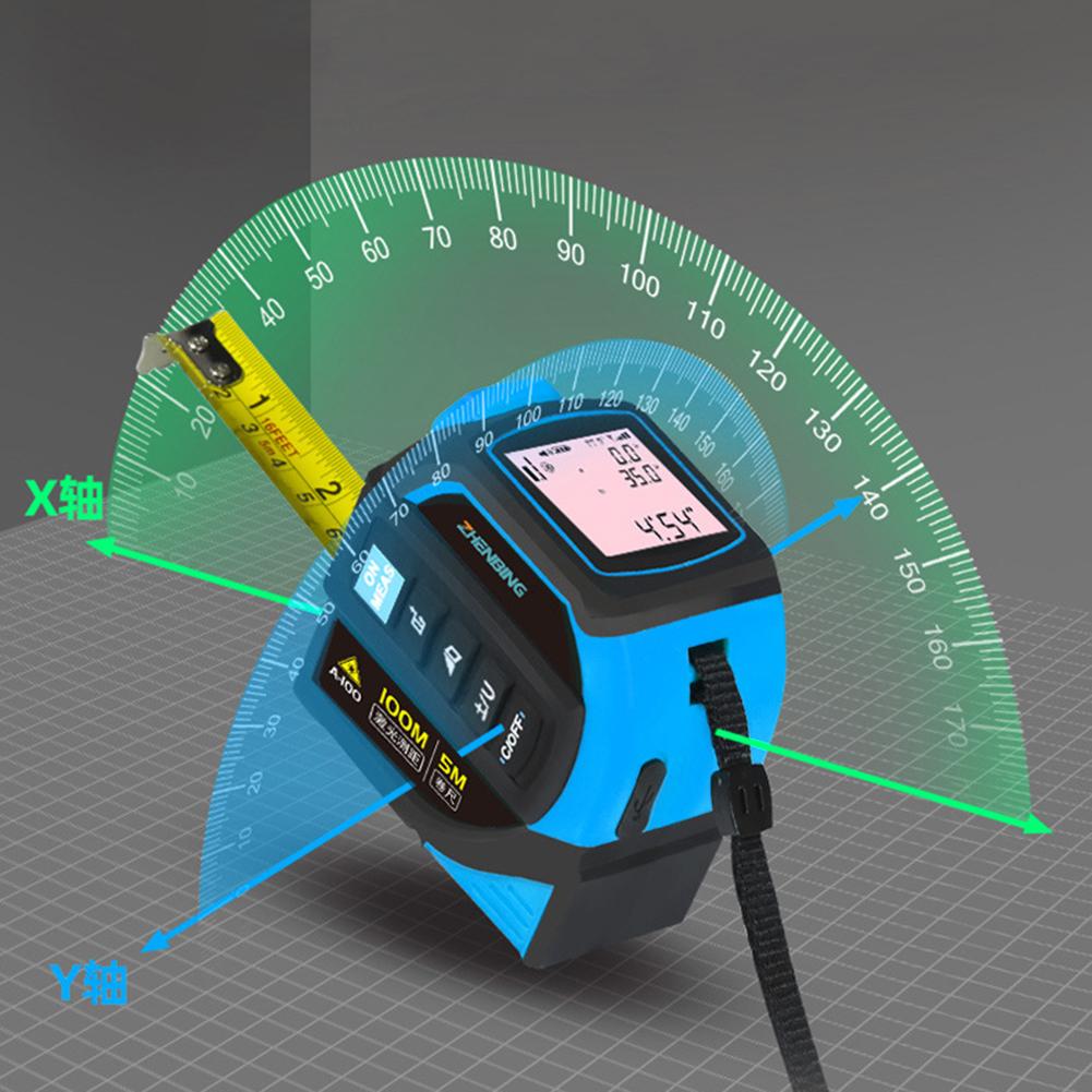Pengukur Jarak Laser 4-In-1 40 - Industrial Laser Tape Measure ulasan dan harga