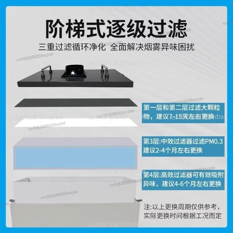 240W Penghisap Asap Udara Murn - Industrial Laser Fume Extractor ulasan dan harga