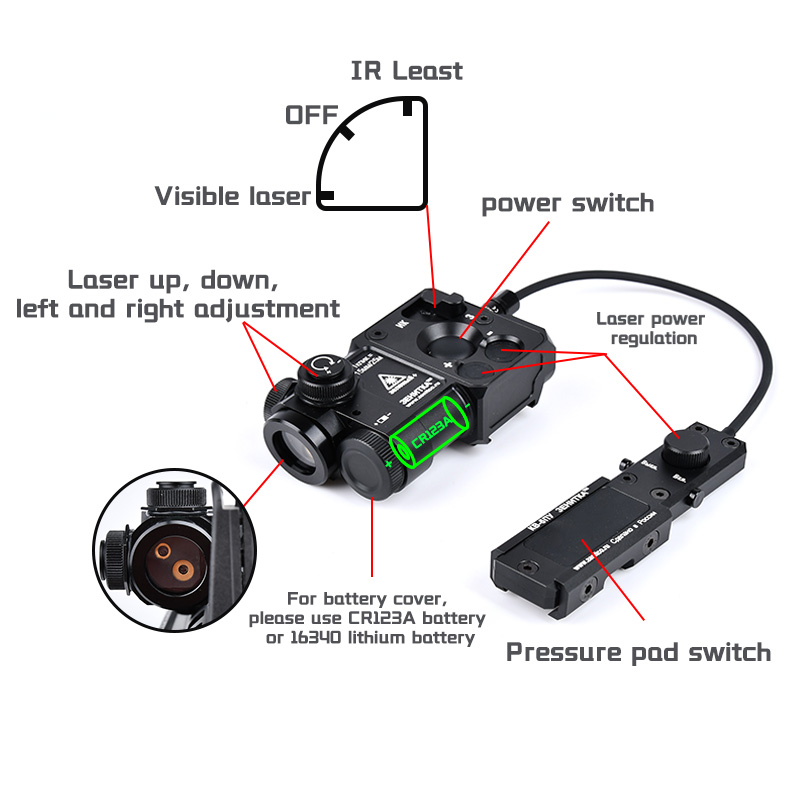 Senter WADSN PERST 4 Scout Lig - Industrial Green Laser ulasan dan harga