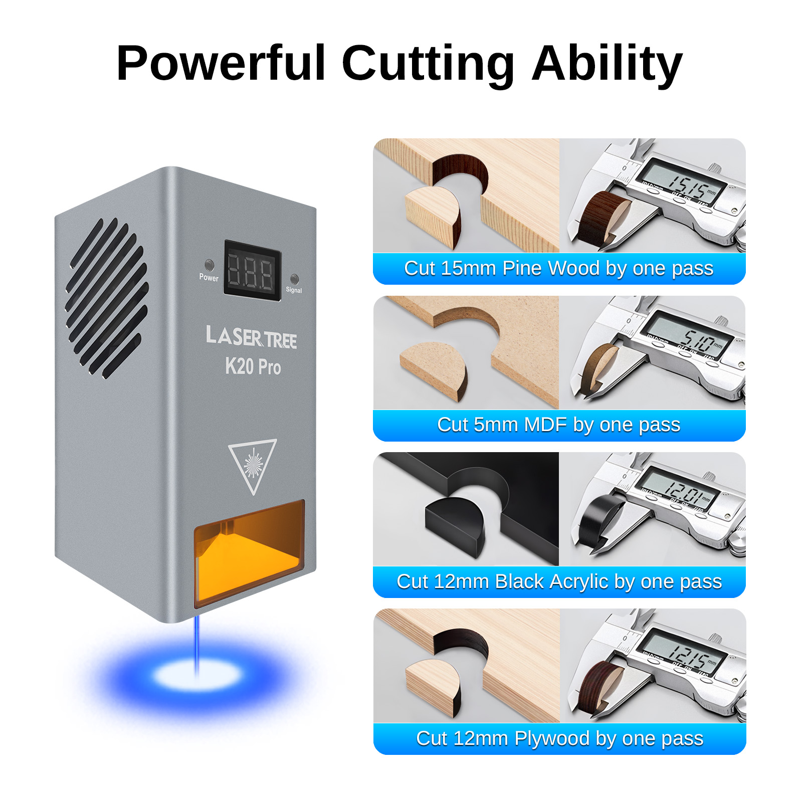 Pohon LASER K20 20W, kepala La - Industrial Laser Diode ulasan dan harga