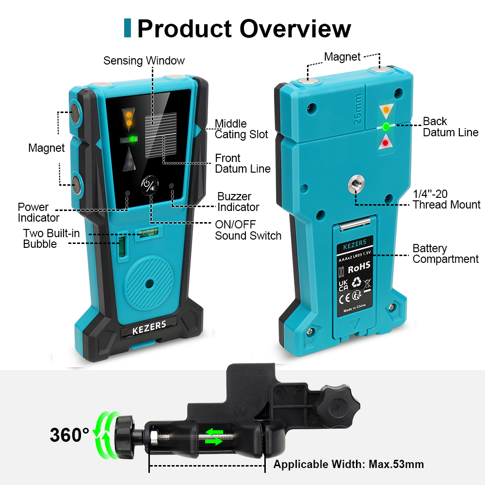 KEZERS detektor penerima Level - Industrial Green Laser ulasan dan harga