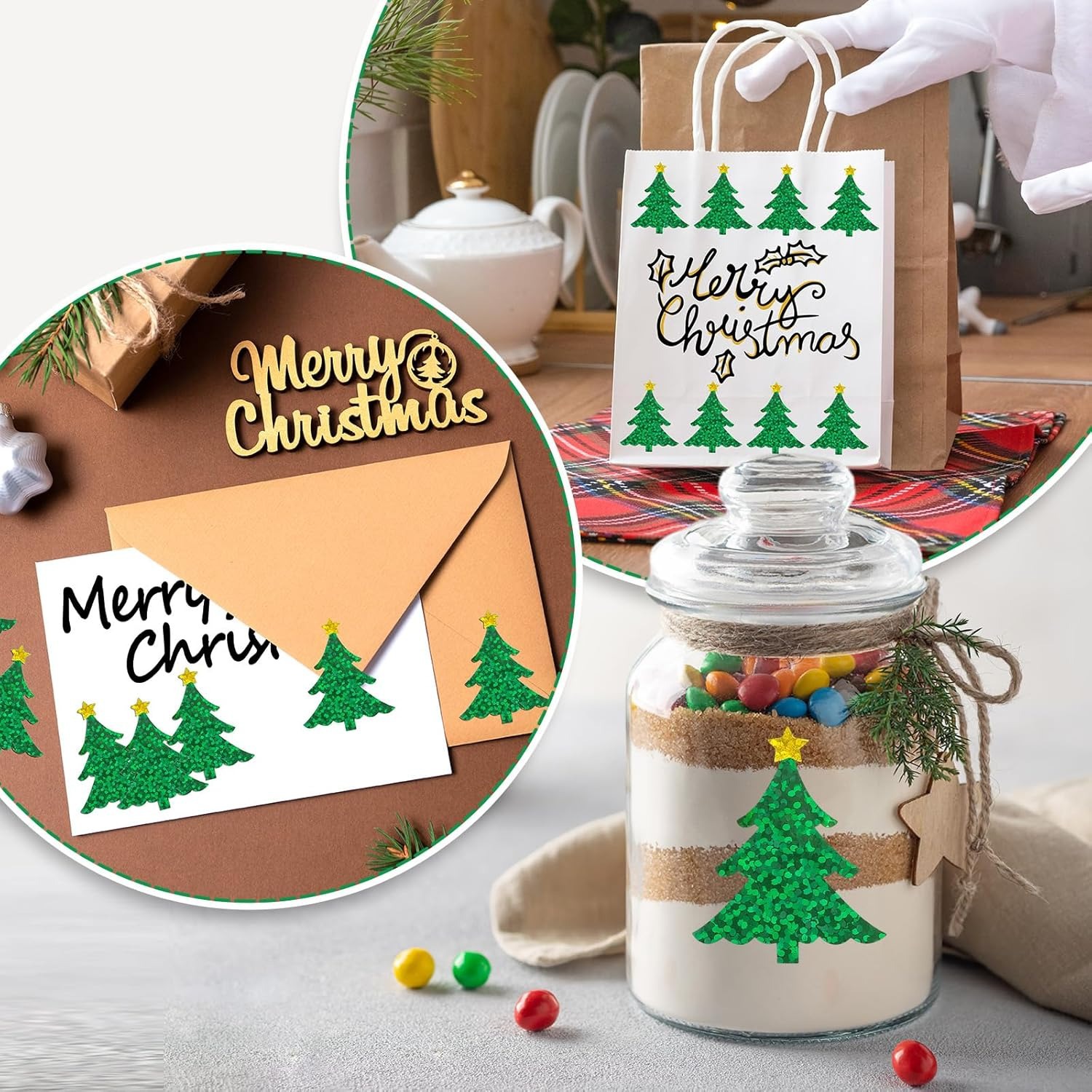 500 Buah Stiker Pohon Natal Gu - Industrial Green Laser ulasan dan harga