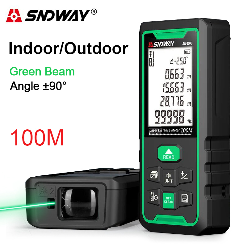 Pengukur Jarak Laser Hijau Dig - Industrial Laser Tape Measure ulasan dan harga