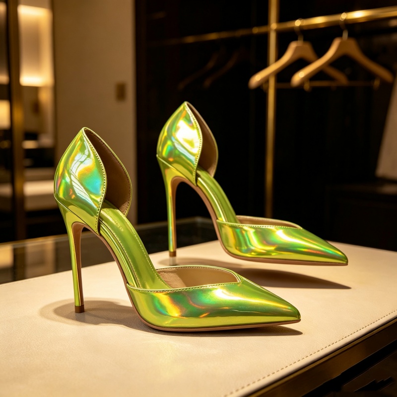 Sepatu Klub Malam Seksi Fluore - Industrial Green Laser ulasan dan harga