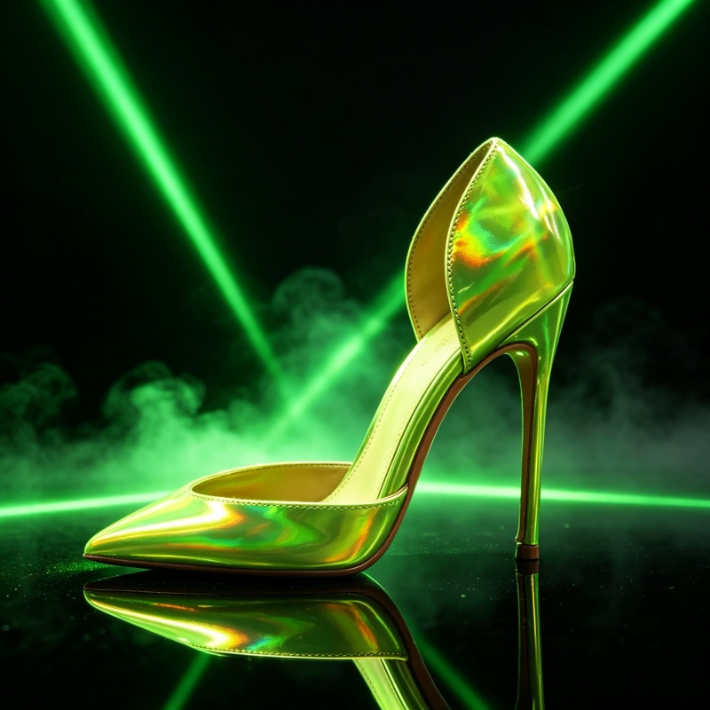 Sepatu Klub Malam Seksi Fluore - Industrial Green Laser ulasan dan harga