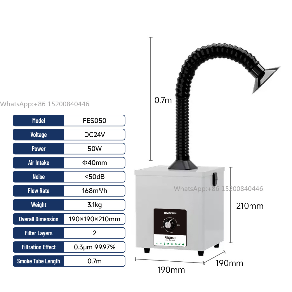 Ekstraktor Asap Solder Kelas I - Industrial Laser Fume Extractor ulasan dan harga