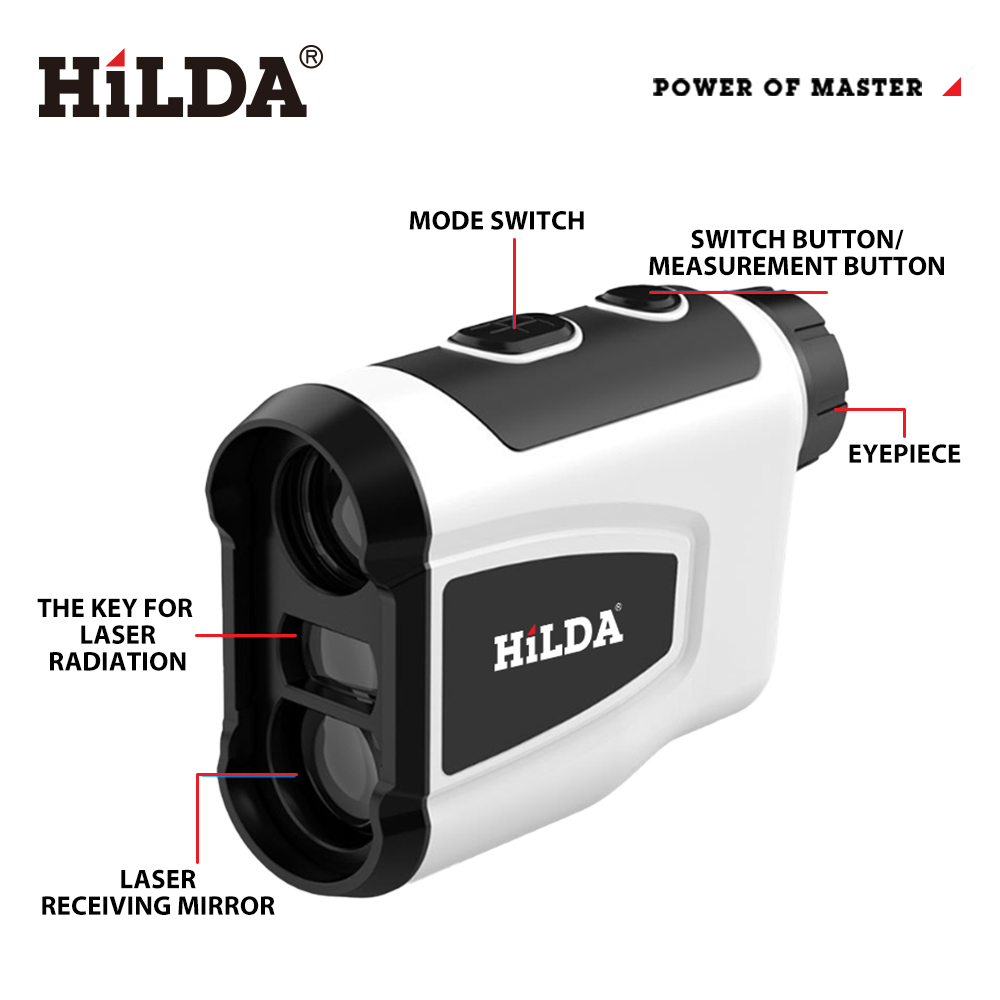 HILDA 800M Golf Laser Rangefin - Industrial Laser Tape Measure ulasan dan harga