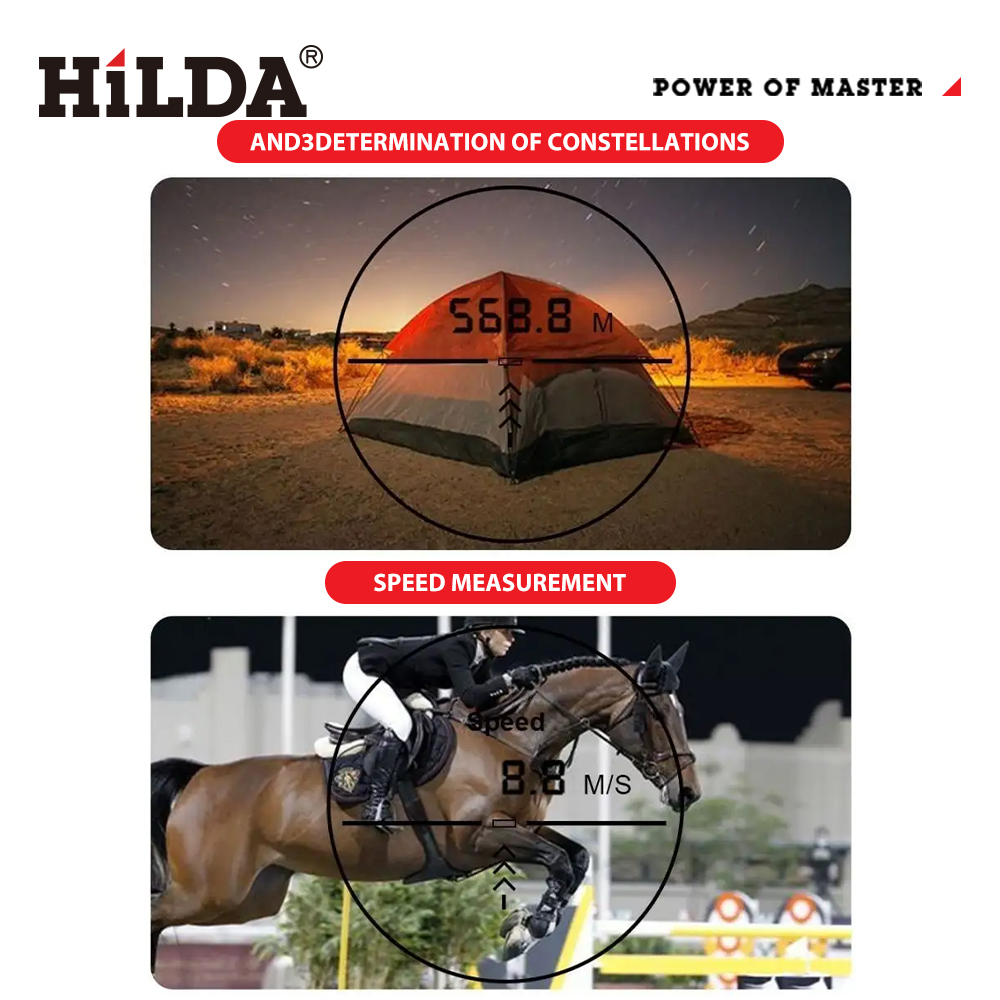 HILDA 800M Golf Laser Rangefin - Industrial Laser Tape Measure ulasan dan harga