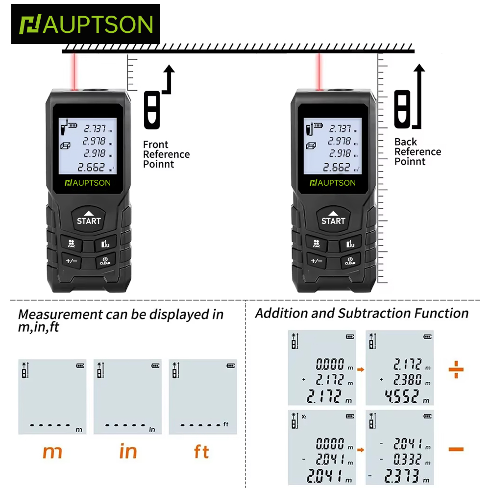 HAUPTSON Pengukur Jarak Laser  - Industrial Laser Tape Measure ulasan dan harga