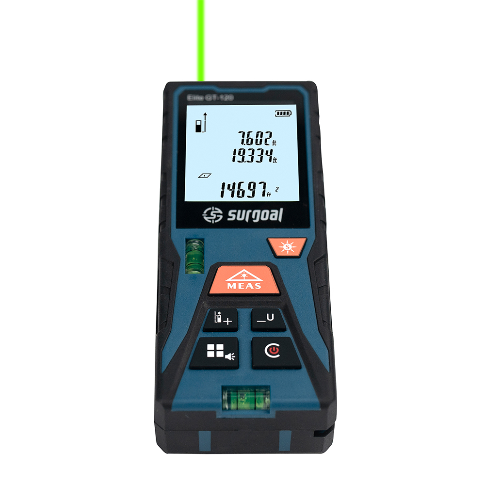 Pengukur Jarak Laser Hijau 120 - Industrial Laser Tape Measure ulasan dan harga