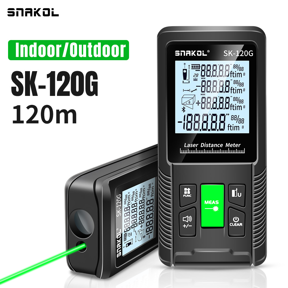 SNAKOL 3-in-1 Pengukur Jarak L - Industrial Laser Tape Measure ulasan dan harga