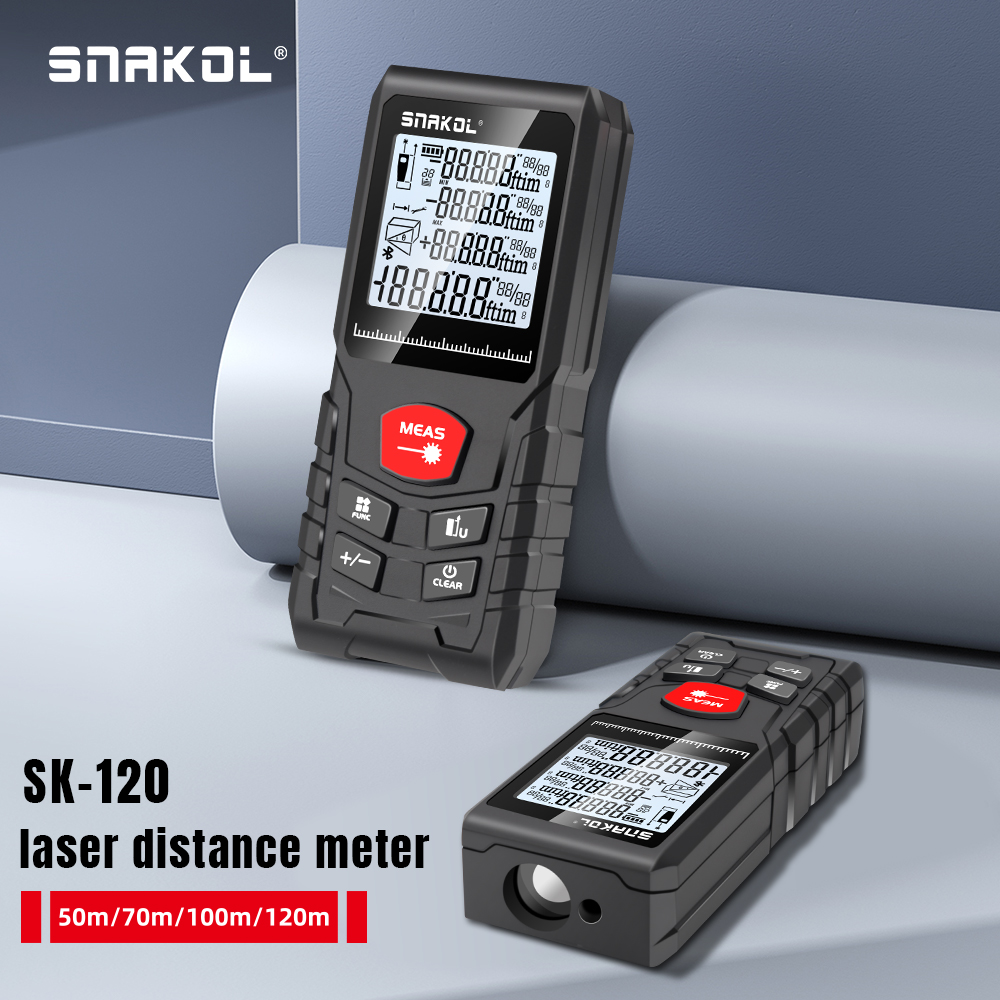 SNAKOL 3-in-1 Pengukur Jarak L - Industrial Laser Tape Measure ulasan dan harga