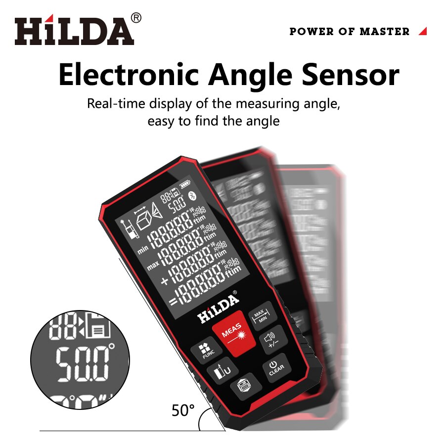 HILDA Pengukur Jarak Laser 40/ - Industrial Laser Tape Measure ulasan dan harga