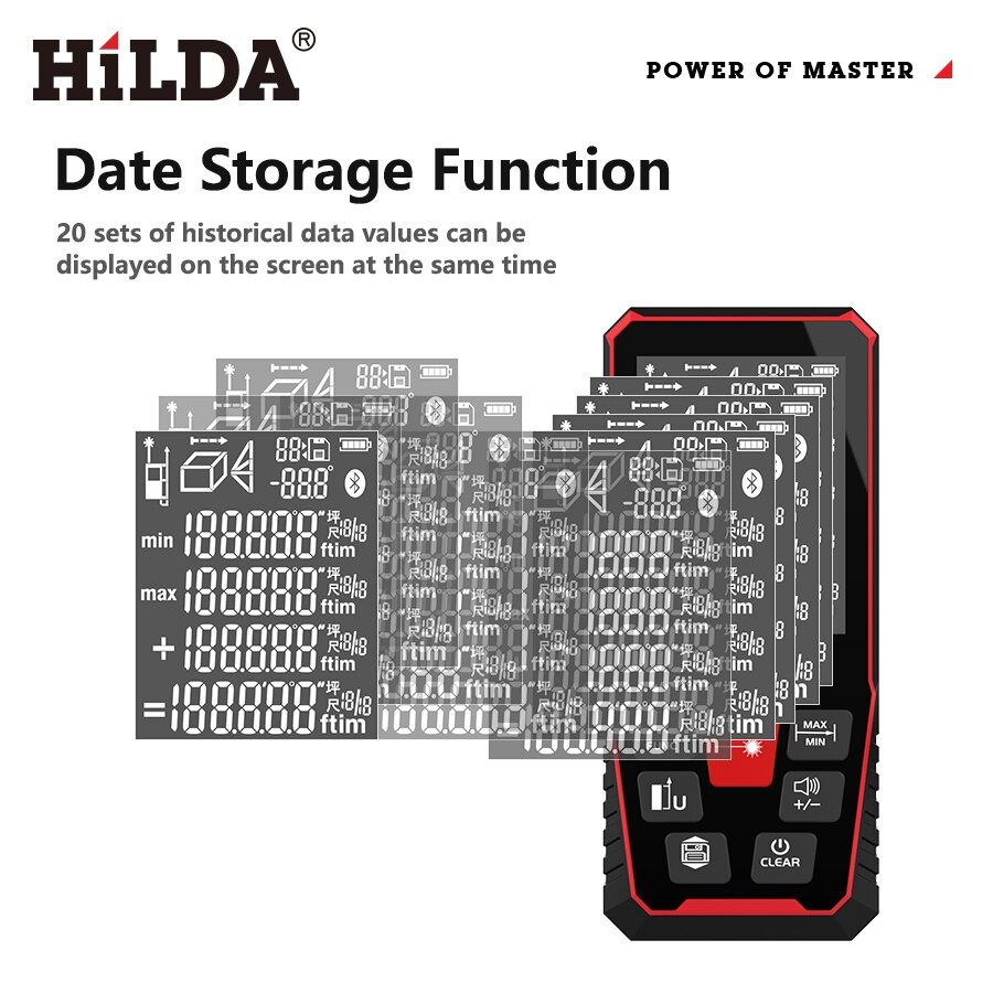 HILDA Pengukur Jarak Laser 40/ - Industrial Laser Tape Measure ulasan dan harga